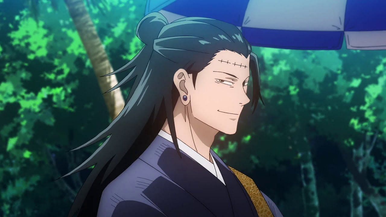 Geto seen in the series' anime after being taken over by Kenjaku (Image Credits: Gege Akutami/Shueisha, Viz Media, Jujutsu Kaisen)